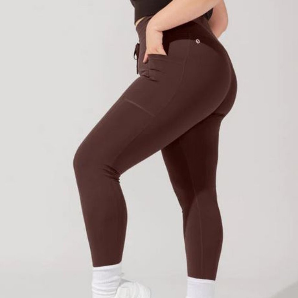 Popflex cargo leggings in French Roast